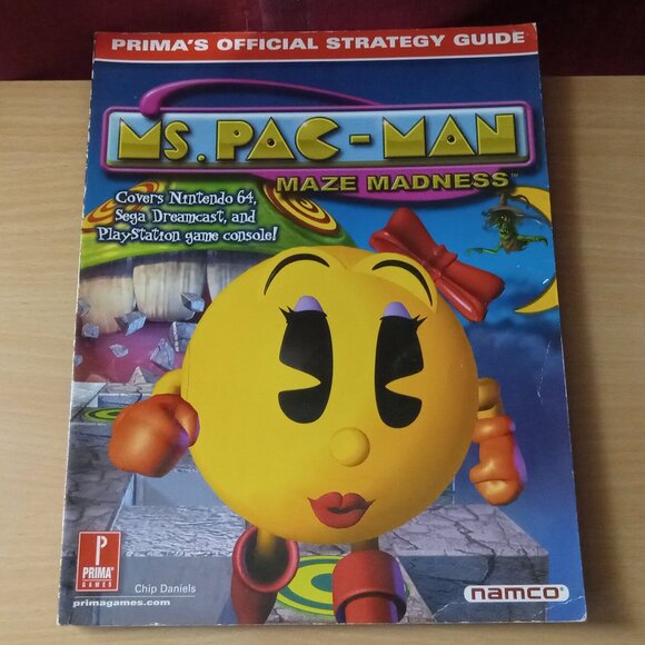 Ms. Pac Man Maze Madness Prima Official Strategy Guide Book - Picture 1 of 2